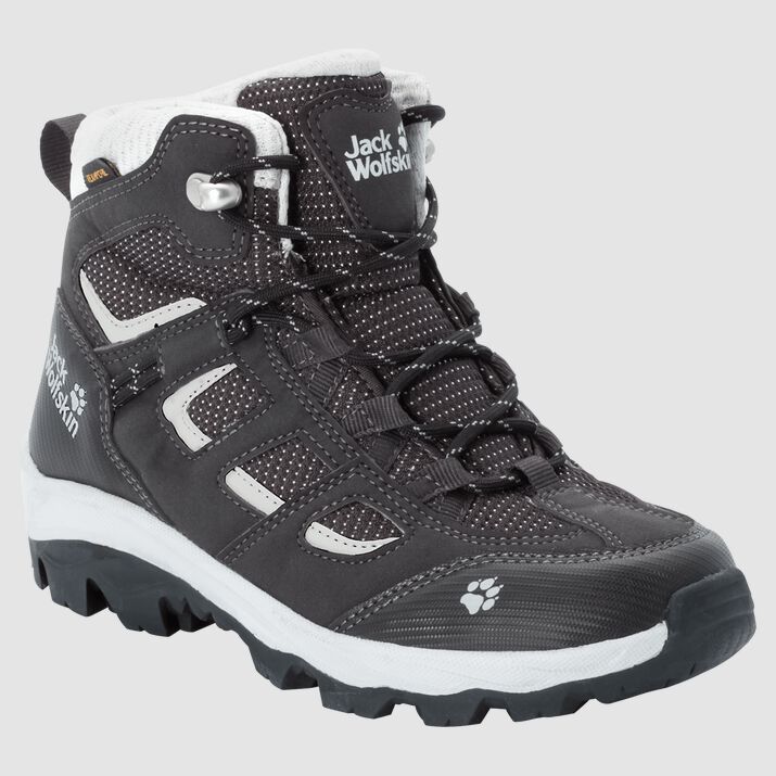 Botas Senderismo Jack Wolfskin Vojo Texapore Mid Niños Negros/Grises Claro Mexico-2638917